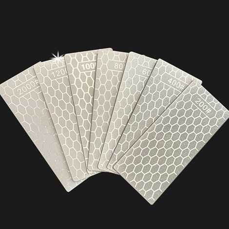 Pierre à aiguiser diamant, multi - grain 200 - 2000, pour le meulage de précision des couteaux, ciseaux, outils de cuisine 1000 (1/5)