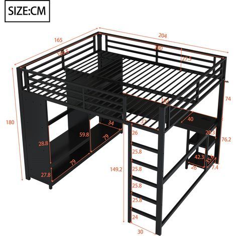 Couchtisch aus Metall in Schwarz 204 x 165 x 180 cm HOMAIRE (1/5)