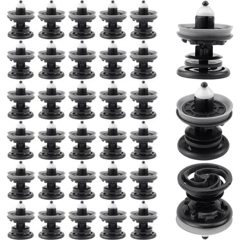 30 Stück 7l6868243 Kunststoffclips für die Türverkleidung im Innenraum von Autos, kompatibel mit VW Golf 5, 6, 7, T4, T5, Passat, Polo, Skoda Caddy, Audi A4, A5, A6 (1/4)