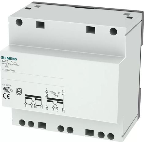 Sicherheitstransformator Siemens 40VA PRIM 230V, 50HZ, SEK 8V,12V, 16V,24V,32V (1/2)