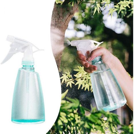 Flacon pulvérisateur Bouteille de pulvérisation rechargeable de 500ml, arrosoir pour plantes, luminaire linge Gris Vert (1/5)
