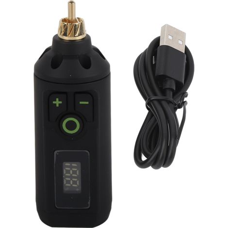 Alimentation de tatouage sans fil batterie Type C alliage numérique LCD pour salon de beauté RCA (1/5)