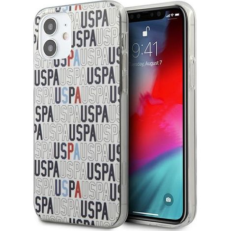 Custodia per iPhone 12 mini US Polo Logo Mania Collection, colore bianco (1/5)