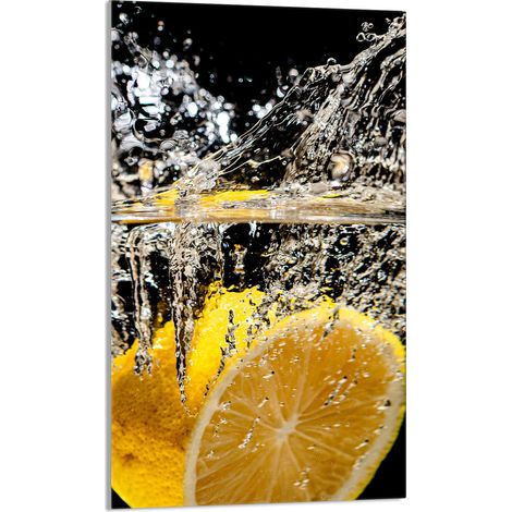 Planche à découper en verre 30 x 52 cm Citron (1/5)