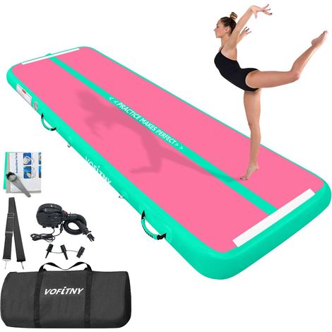 Tapis de gymnastique tout usage 1,8/3/3,9/4,9/6,1 m robuste et gonflable pour maison/salle de sport (1/5)