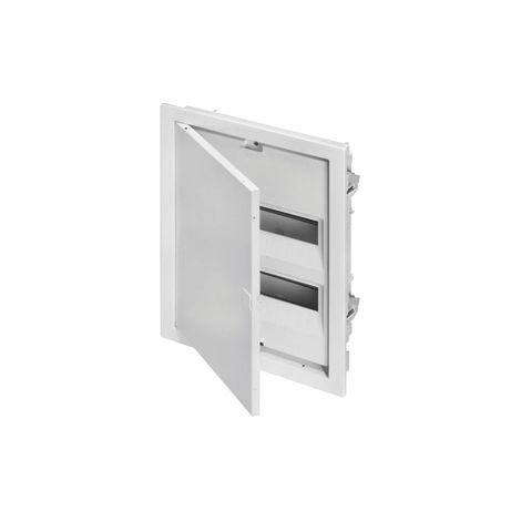 Gewiss CUADRO DE DISTRIBUCIÓN PEQUEÑO DE PARED HUECA - CON BORNES - 36 TE - CON PUERTA METÁLICA Y MARCO METÁLICO, GW40163
