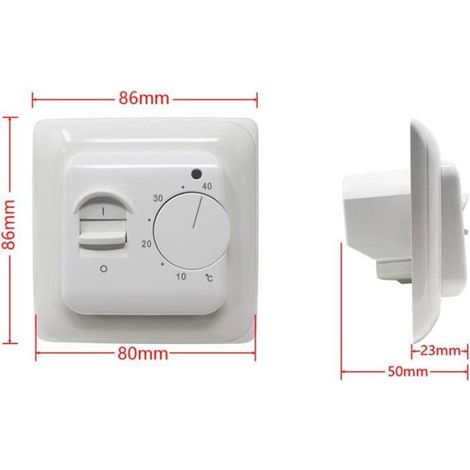 Manuel Thermostat d'ambiance Chauffage au Sol Electrique avec sonde AC 220V 16A (1/5)