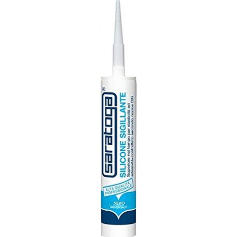 cartuccia di silicone nero SARATOGA uso professionale 280 ml