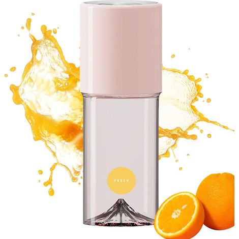 Presse-agrumes portable 400 ml - Mini blender à fruits - Rose (1/5)