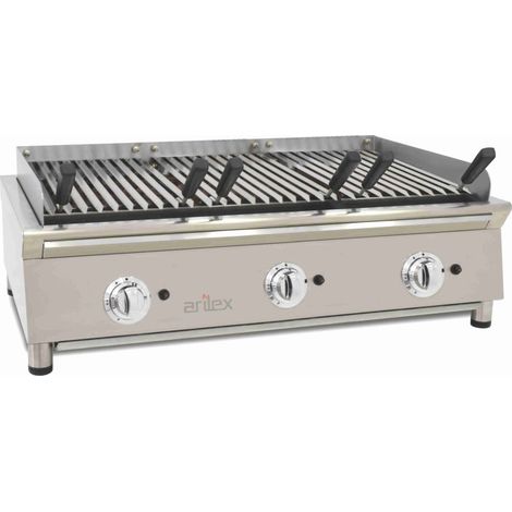 Grill à gaz - 100 cm - Pierre volcanique - Arilex