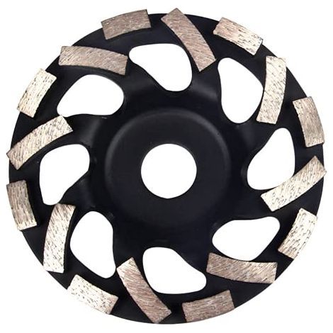 Disque diamanté 125 mm, disque de ponçage pour béton, ponçage pour béton, disque de ponçage diamanté extra rapide pour béton, maçonnerie, granit, meule diamantée pour meuleuse (1/5)