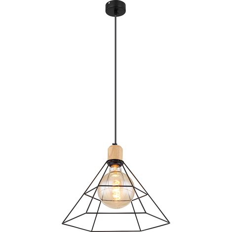 Globo - lámpara colgante - Helene - negro - metal - Ø 35cm - E27