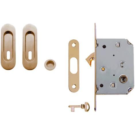 Kit Per Porte Scorrevoli Finitura Ottone Lucido