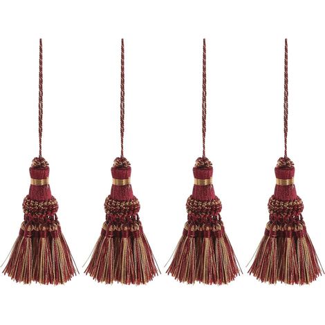 Embrasses Glands Décoratifs Polyvalents Style Ethnique Bohème pour Polyester Rideaux Lot de 2 Paires pour Décoration de Fenêtres et Chambres (1/5)