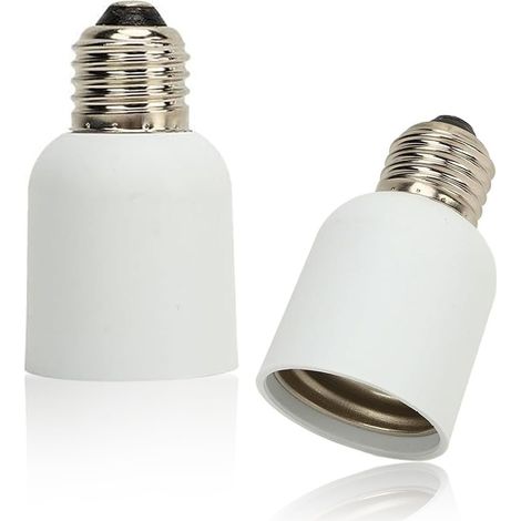 Adaptateur E27 à E40, 2 Pièces 110-240V Convertisseur de Douille de Lumière Résistance à la Chaleur Adaptateur de Base d'Ampoule LED pour Ventilateurs Lumière (1/5)