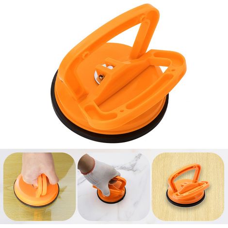 Ventouse de réparation automobile à griffe unique en caoutchouc ABS pour débosselage, ventouse robuste orange