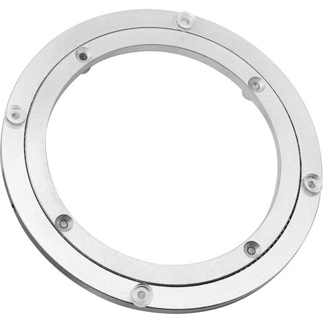 Aluminum Alloy Turntable Bearing, Heavy Duty Swivel Turntable Lazy Susan Rotating Bearing Turntable Round Dining Table Smooth Swivel Plate Hardware, 8" (1/5)