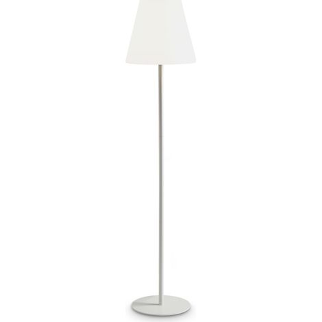 Ideal Lux Lampada da terra Arcadia 1 luce E27 IP44 bianca metallo