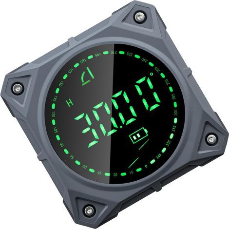 Wigearss Inclinomètre Numérique Rapporteur 2 180°, Rapporteur d'Angle Digital à 4 Faces Magnétiques, Niveau d'Angle Numérique pour Menuiserie, Bâtiment, Construction (1/5)