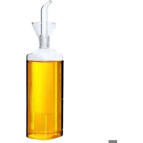 Bouteille en verre pour huile d'olive, doseur d'huile de cuisson, vinaigre, doseur avec bec verseur pour cuisine et barbecue -500 (1/5)