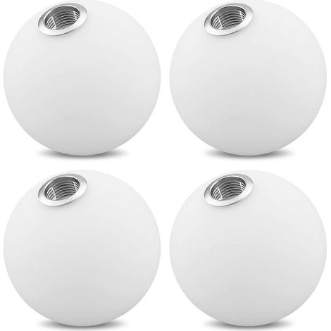 Lot de 4 abat-jour G9 de 10 cm, 4 pouces, globe en verre blanc laiteux, pour luminaires de remplacement, réf, 5179, pour bureau, tables, chambre, salon, salle à manger (1/5)