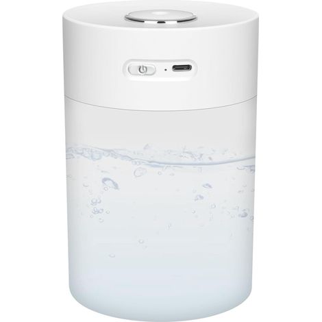 Humidificateur d'Air, 600ML Humidificateur d'Air Chambre, Ultra-silencieux 30dB, 18H d'Autonomie, Mini Humidificate Plante avec Lumière LED (1/5)