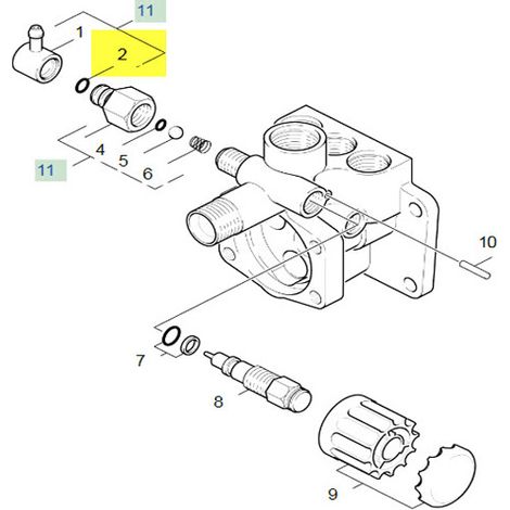 JOINT TORIQUE 8.0 X 2.0 POUR NETTOYEUR HAUTE-PRESSION KARCHER - 63621010