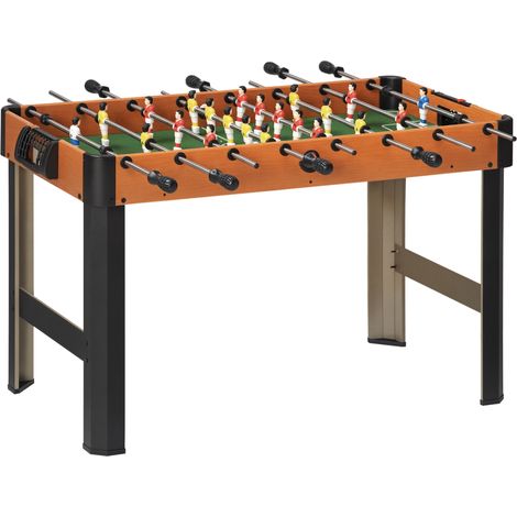 Table de baby-foot, ensemble de baby-foot, 2 balles, anses antidérapants, pour enfants et adultes, tableau d’affichage, MDF, métal, multicolores (1/5)
