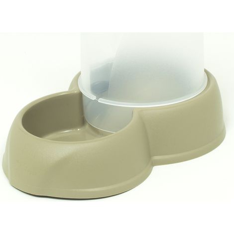 Dispenser Cibo/Acqua 1,6L Per Animali Modello 700084 Colore Beige (1/4)