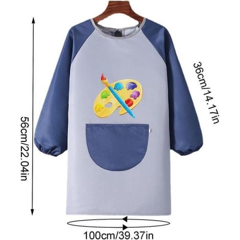 Tablier de peinture imperméable pour enfant, protection étanche pour activités manuelles et bricolage, adapté aux petits artistes (1/4)