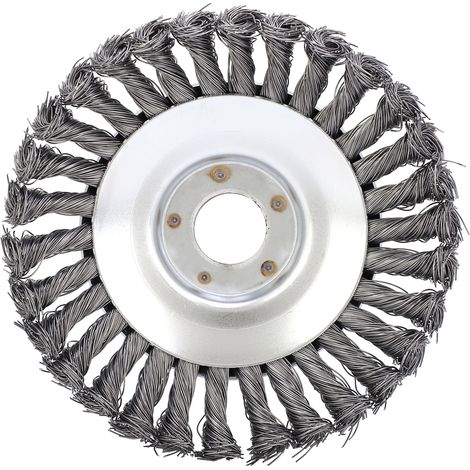 Roue de désherbage pour tondeuse à gazon, en forme de bol, en fil d'acier antirouille, accessoires pour coupe-bordures de 15 cm (6 pouces).