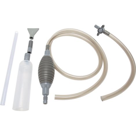 Changeur d'eau pour aquarium multifonctionnel : aspiration des saletés, nettoyage du sable et du gravier, aspirateur d'aquarium à siphon (1/5)