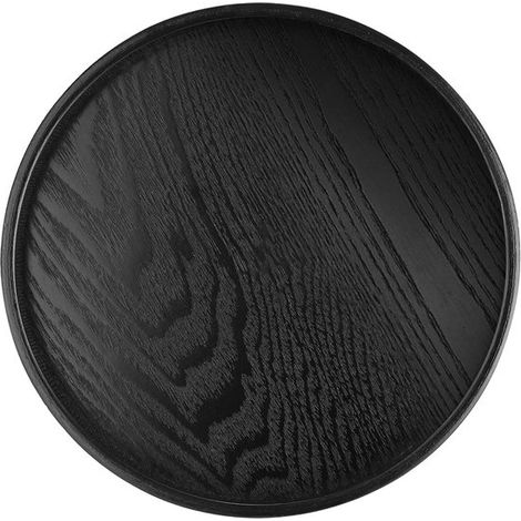 NTHProducts - Bandeja Gastro - Bandeja para servir - Antideslizante - Negra - Bandeja para desayuno - Apta para café, té y otras bebidas - 30 cm