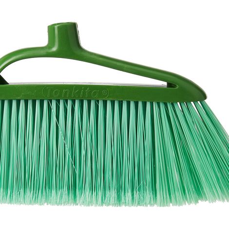 Tonkita Scopa Salvaschiena We Like Green Per Esterni Setole Semi-Rigide Materiale 100 Riciclato Made In Italy