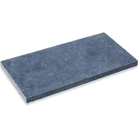Dessus de marche Pierre Bleue du Vietnam 60x30x3 cm Bord Droit (à l'unité) - RO'MA NATURE