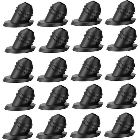 100 œillets en caoutchouc à 30 degrés pour câbles de garde-corps métalliques de 1/8 po, 5/32 po et 3/16 po. (1/5)