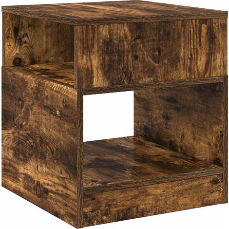 Maison Exclusive - Beistelltisch Geräucherte Eiche 40,5 x 40 x 45