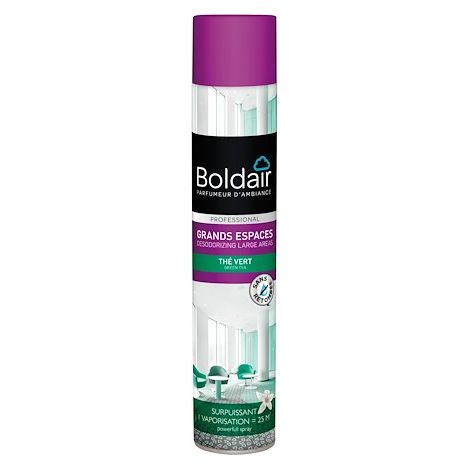 Désodorisant aérosol Boldair buse surpuissante thé vert - 750 ml (1/2)