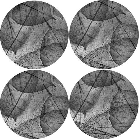 Set di 4 tovagliette rotonde per tavoli 4D, 33 cm - fragili Feltro ecologico, stampa HD, lavabile a 40 °C, Bertoni (1/5)