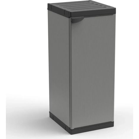 Armadio Modulare Basso Resina PVC per Esterno Porta Bombola da Balcone Giardino