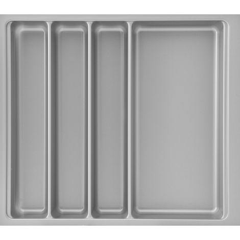 Agoform Besteckeinsatz Scoop II Set 474x416x59mm, mit Trenner Kunststoff silber (1/3)