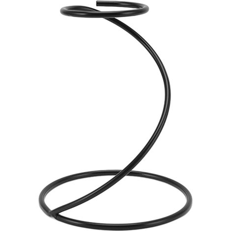 Support métal pour filtre à café à spirale noire, porte-filtre pour préparation de café à la main, support pour méthode de versement (1/5)