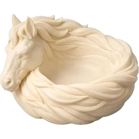 New Horse Catchall Bowl for Keys - Ivory White Multifunctional Storage Bowl
