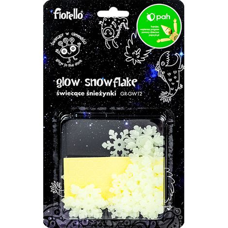 Decorazioni fluorescenti a forma di fiocco di neve, miste, 40 pezzi fiorello GR-GW12