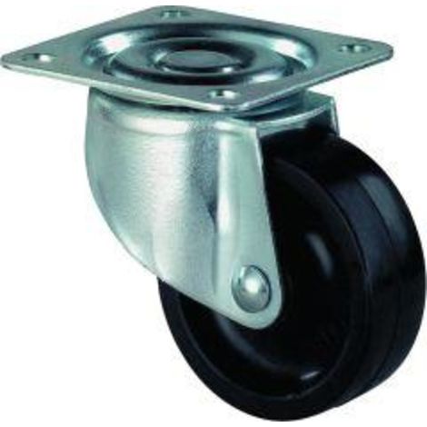 BS Rollen Lenkrolle F25, mit Platte, Durchmesser 30, B 15mm, 20kg Kunststoff (1/3)