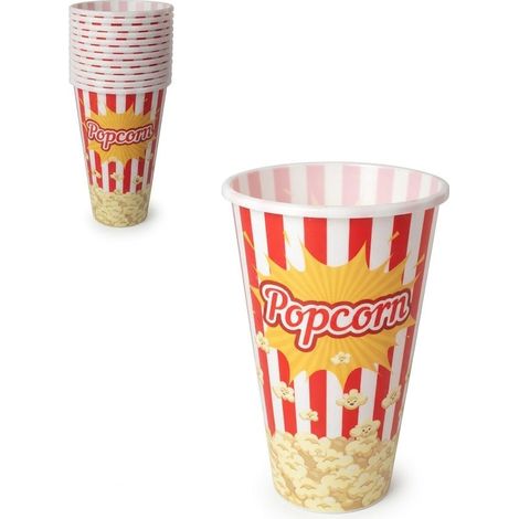 Set 6 Secchiello / Bicchiere Popcorn Hemax da 1 L Assortito (1/4)
