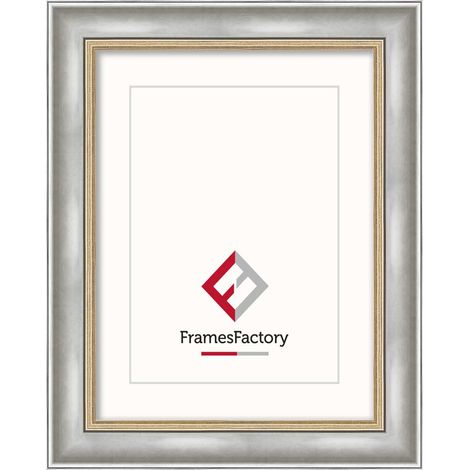 Cornice portafoto decorativa Aria, 60 × 70 cm, argento. (1/5)