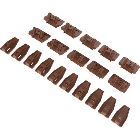 10 Sets Kunststoff-Schubladenschienen und Ersatzführungen für Kommoden, inklusive Schrauben und Schraubendreher (1/5)