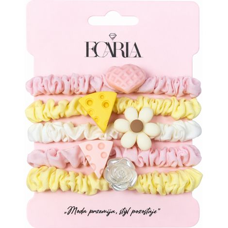 ECARLA Sweet GUM127 juego de 5 gomas para el pelo