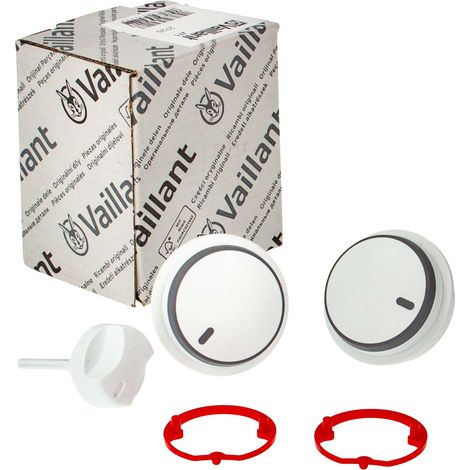 Vaillant Knopf für Weiß VC 126, 196, 246, 306/3-5 R3,5, Set a 3 Stück und weitere, 0020037662 (1/3)